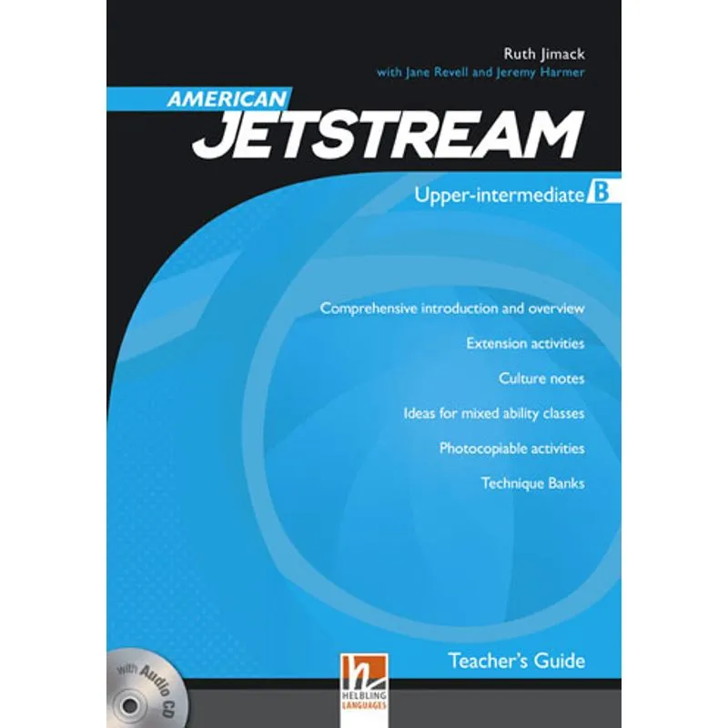 AMERICAN JETSTREAM UPPER-INTER COMBO B TEACHER'S BOOK A, E-ZONE & CLASS AUDIO CDS (2)