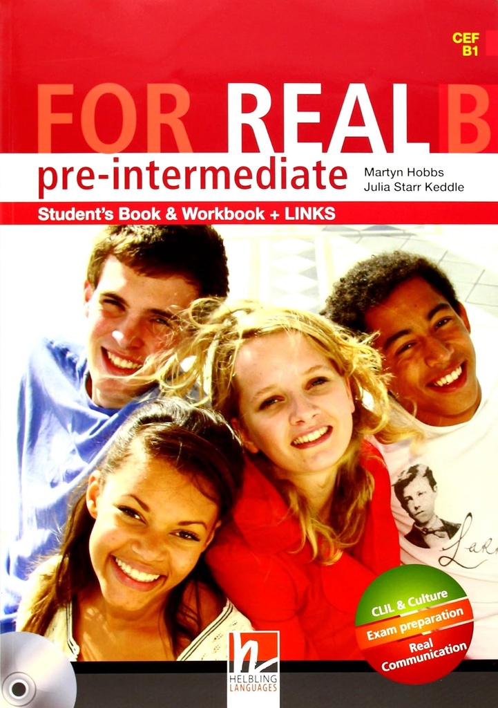 FOR REAL PRE-INTERMEDIATE B SBK+WBK, STUDENT'S CD-ROM & LINKS AUDIO