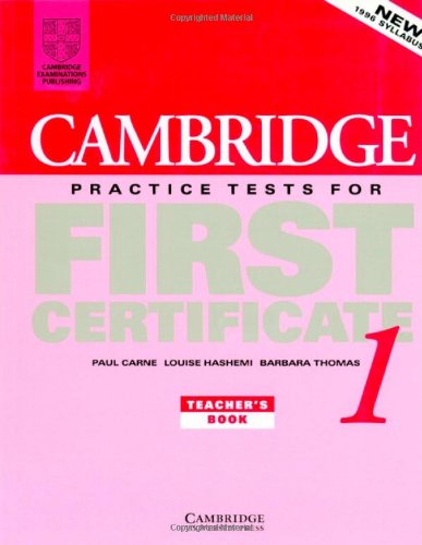 CAMBRIDGE FIRST CERTIFICATE IN ENGLISH 1 TBK