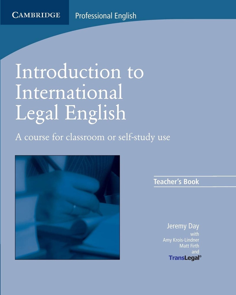 INTRODUCTION TO INTERNATIONAL LEGAL ENGLISH TBK