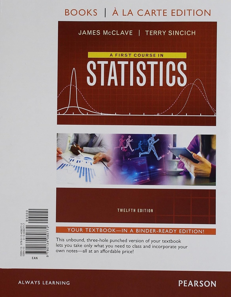 A FIRST COURSE IN STATISTICS + MYSTATLAB WITH PEARSON