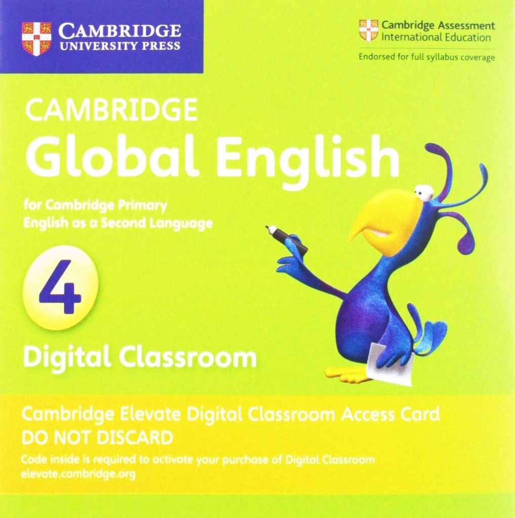 CAMBRIDGE GLOBAL ENGLISH 4 CAMBRIDGE ELEVATE DIGITAL CLASSROOM ACCESS CARD (1 YEAR)