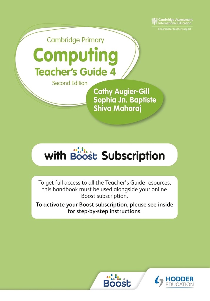 CAMBRIDGE PRIMARY COMPUTING 4 TEACHER'S GUIDE+BOOST SUBSCRIPTION