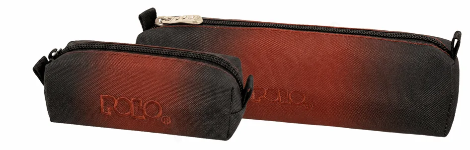 Trousse Polo Wallet 1 Compartiment Noire- Rouge Dégradé