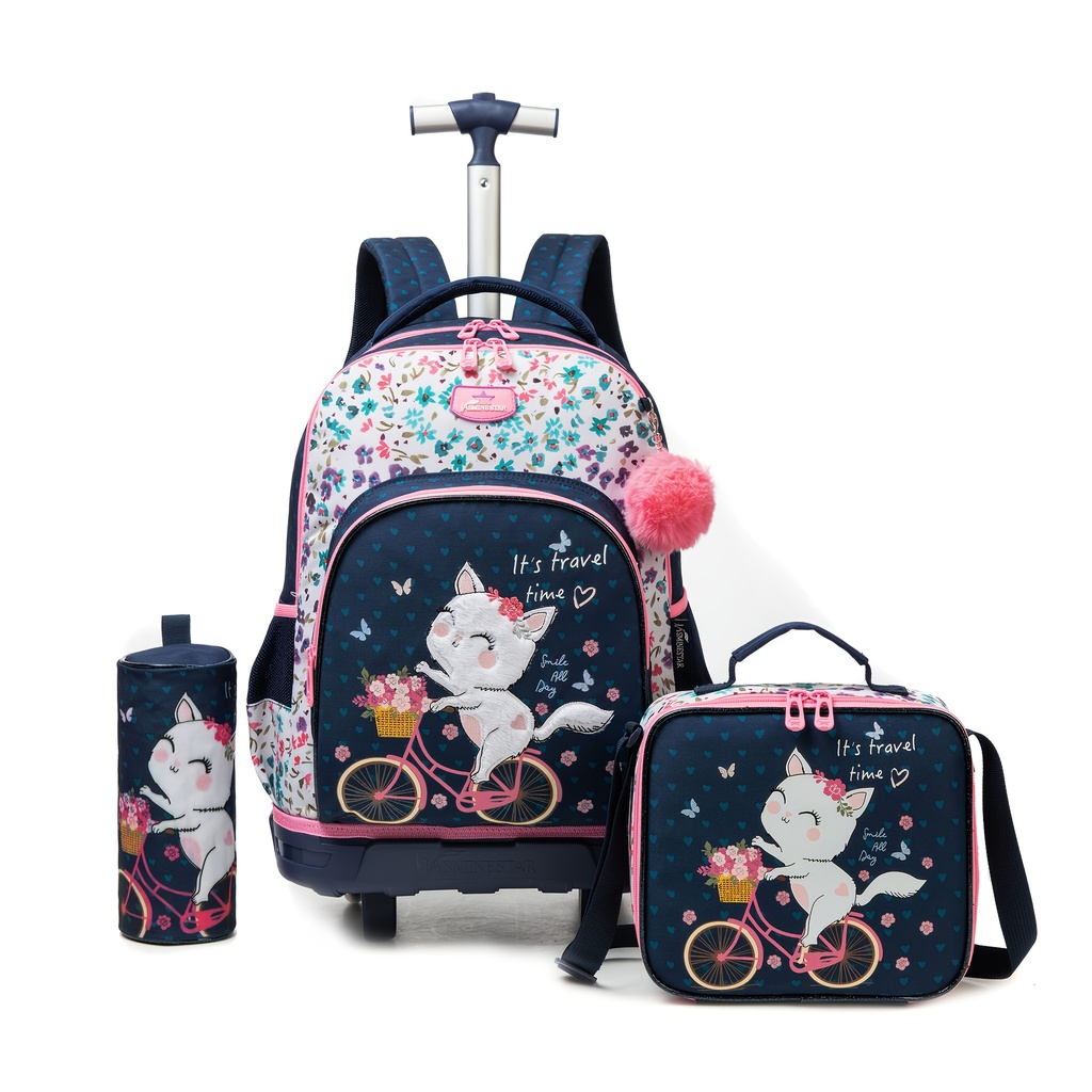 Cartable Roulette 17 Pouces 3 Pièces Travel Time