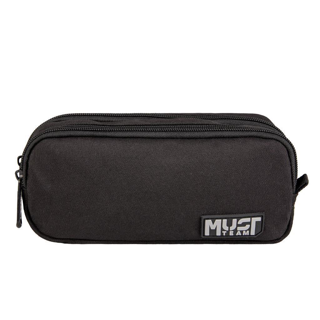Trousse 2 Poches Rectangulaire Must Team Noir&Gris