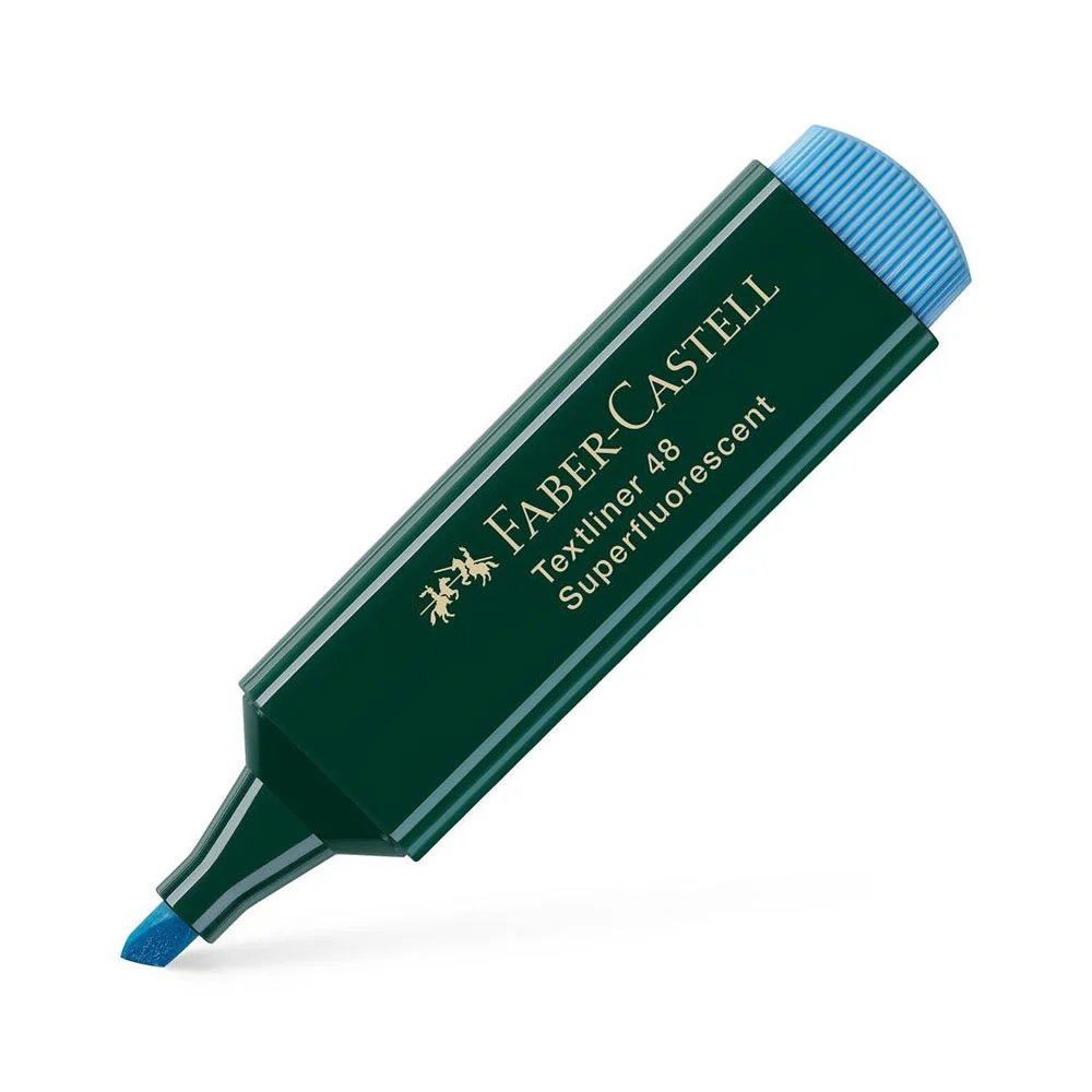 Fluorescent Textliner 48 Bleu Faber Castel