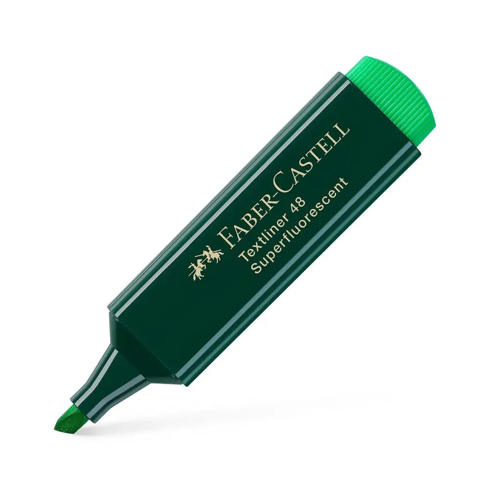 Fluorescent Textliner 48 Vert Faber Castel