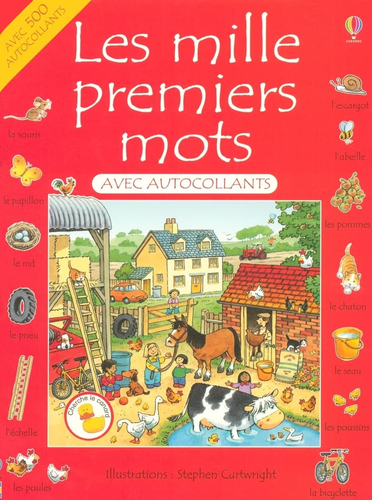 LES MILLE PREMIERS MOTS EN FRANÇAIS & AUTOCOLLANTS