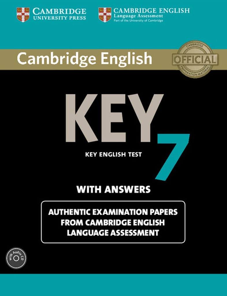 CAMBRIDGE ENGLISH KEY 7 SBK+KEY & AUDIO CD