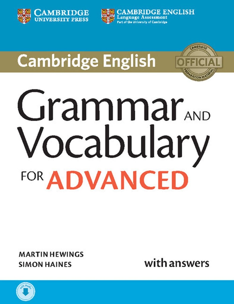 GRAMMAR & VOCABULARY FOR ADVANCED SBK+KEY & CD