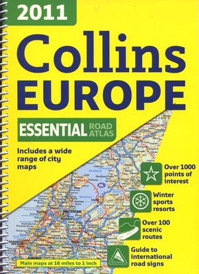 COLLINS EUROPE ESSENTIAL ROAD ATLAS