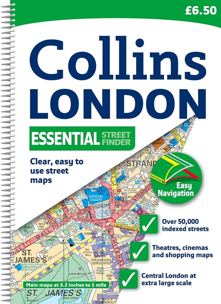 COLLINS LONDON ESSENTIAL STREET ATLAS