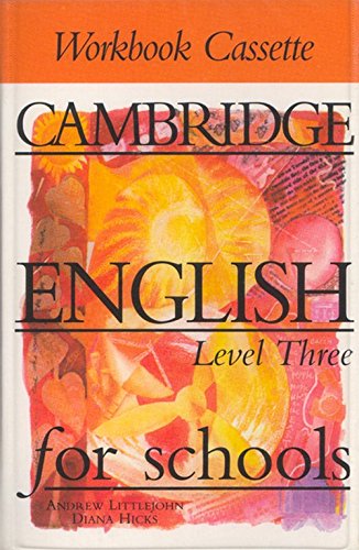 CAMBRIDGE ENGLISH FOR SCHOOLS 3 WORKBOOK AUDIO CASSETTE