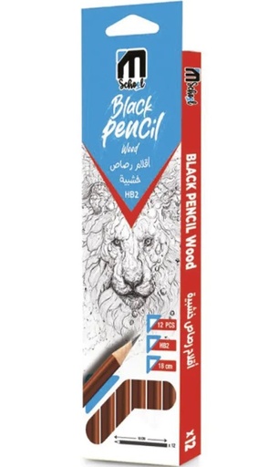 [6401817008458] Crayon HB2 en Bois M.School
