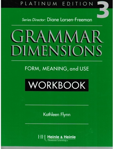 [0838402844] GRAMMAR DIMENSIONS 3 WBK PLATINUM ED
